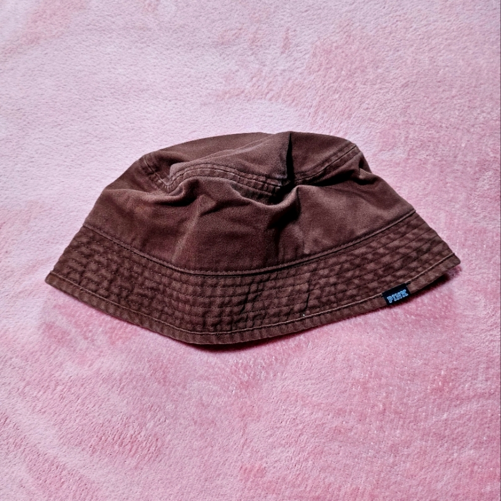 NWOT Victoria's Secret PINK Brown Bucket Hat. - Picture 1 of 4